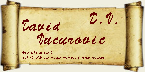 David Vučurović vizit kartica